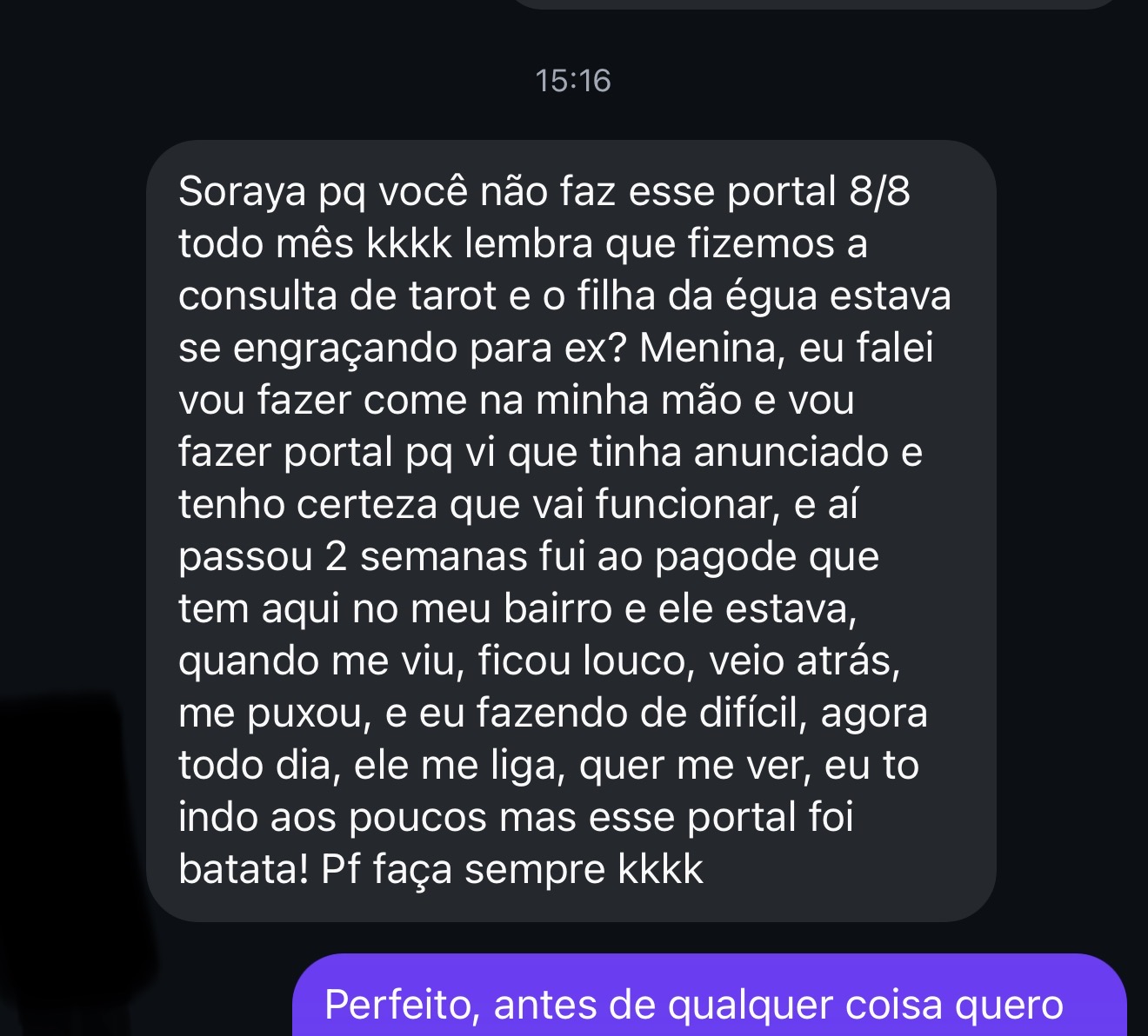 Depoimento real de uma cliente: Queria ele de volta